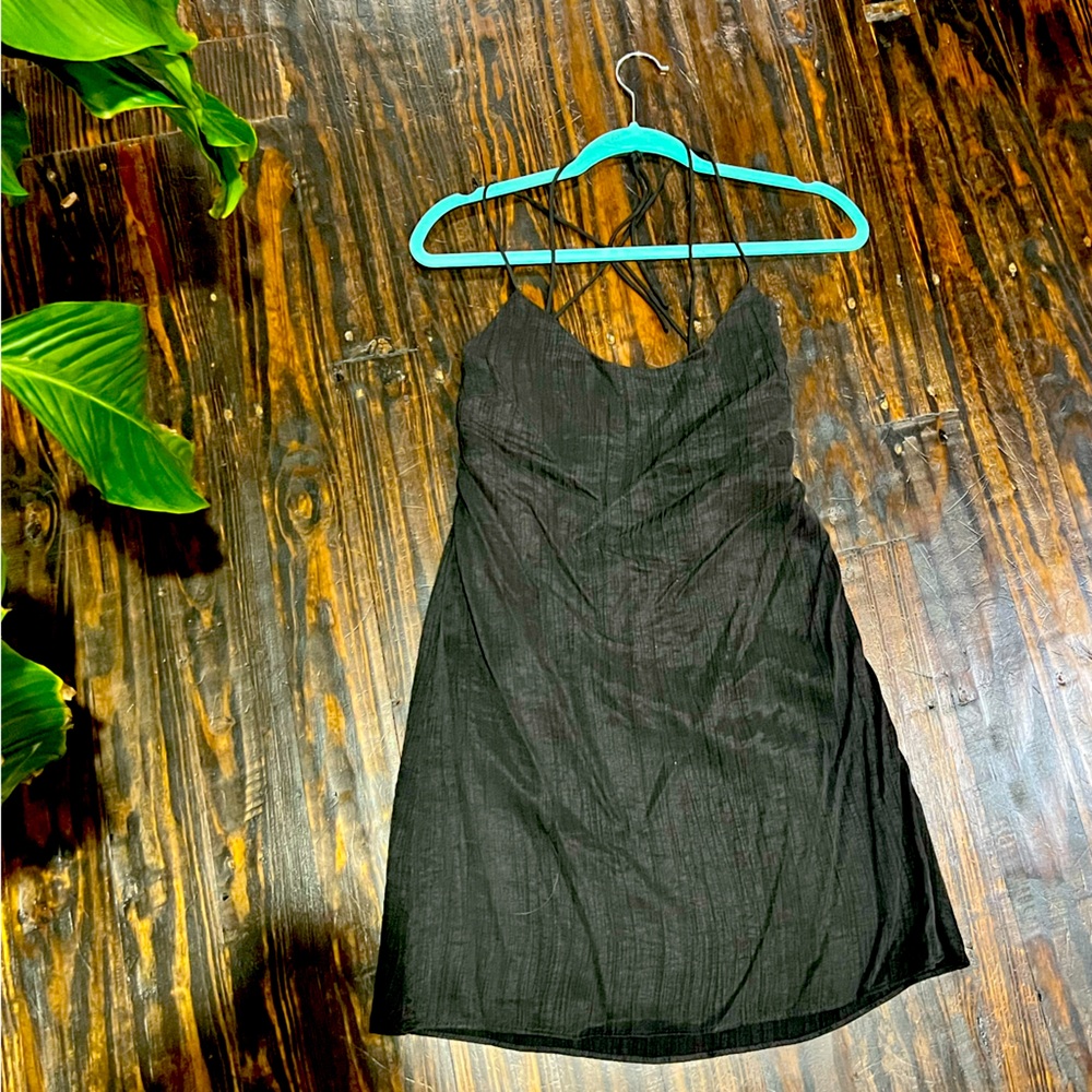Zara - cross-back LBD mini dress - size M.